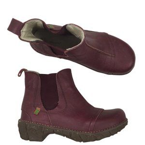 El Naturalista Burgundy N158 Yggdrasil Ankle Bootie 38 (7.5)